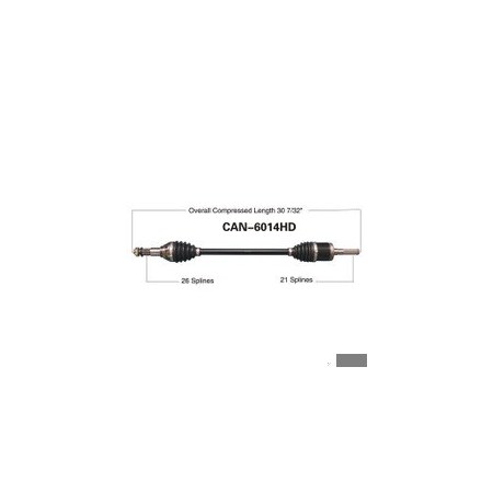 Wide Open Heavy Duty CV Axle for CAN AM HD FRONT RIGHT MAVERICK CAN-6014HD